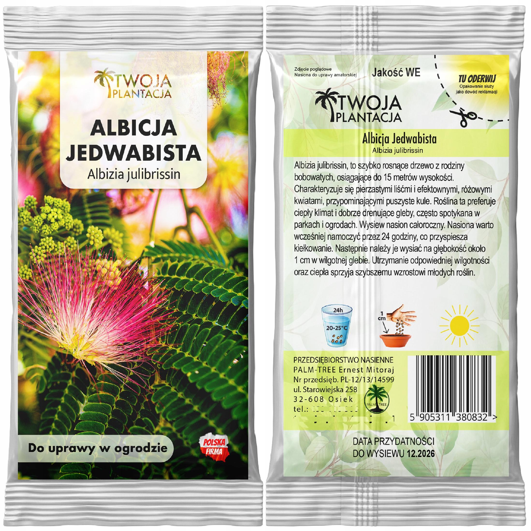 Albicja Jedwabista NASIONA na bonsai Perskie Drzewko Świeci w Nocy 10 sztuk - obrazek 3
