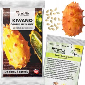 Kiwano Nasiona Ogórek Afrykański Ozdobne jadalne owoce SMAK MELONA BANANA