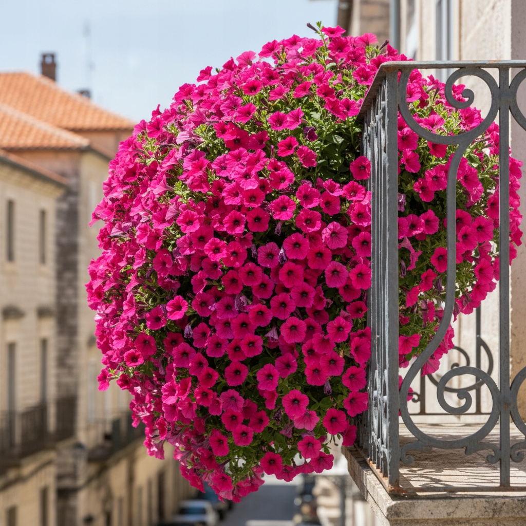 Petunia Surfinia zwisająca RÓŻOWA - na balkony i tarasy NASIONA 0,05g XXL - obrazek 4