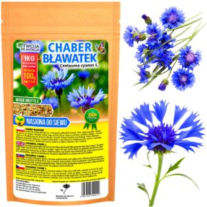 CHABER BŁAWATEK NIEBIESKI NASIONA do siewu łąka kwietna 100g